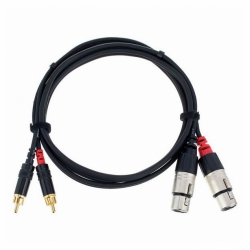 XLR F <> RCA Dubbel